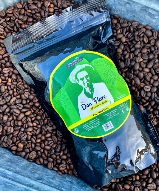 Café Don Flore 100% Arábica en Grano - 16 ozs